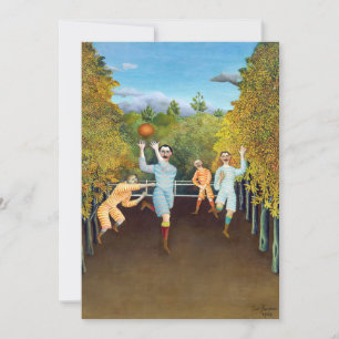 Invitación Henri Rousseau - Los jugadores de fútbol