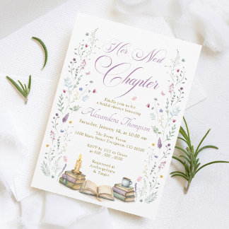Invitación Her Next Chapter Bridal Shower