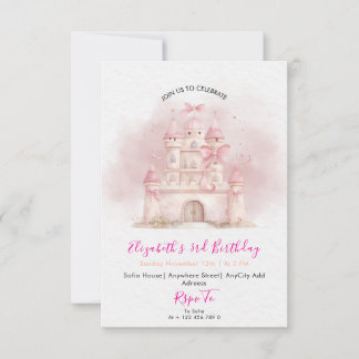 Invitación Her Royal Highness Princess Birthday Party Invite
