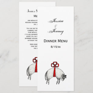 Invitación Heraldic Bang Fleece Ram Sheep Escudo Emblem
