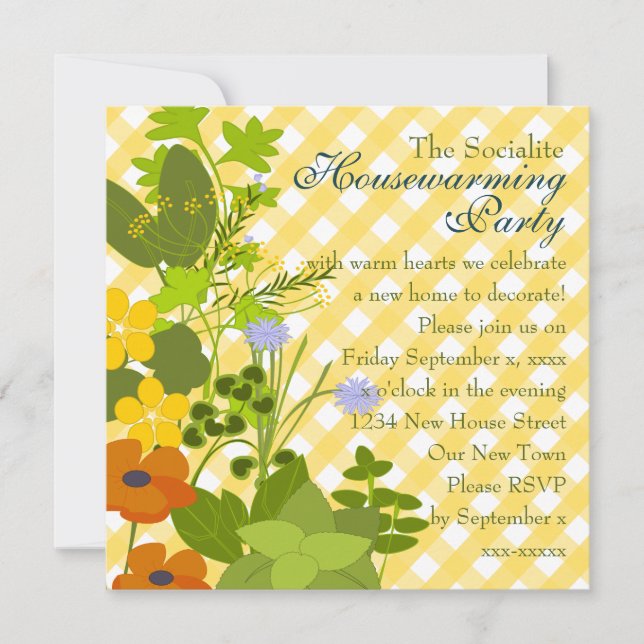 Invitación Herb Garden (Anverso)