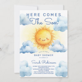 Invitación Here Comes The Son Baby Shower