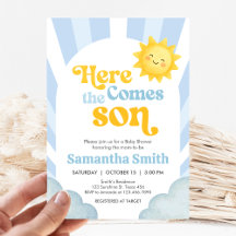 Here Comes the Son Baby Shower