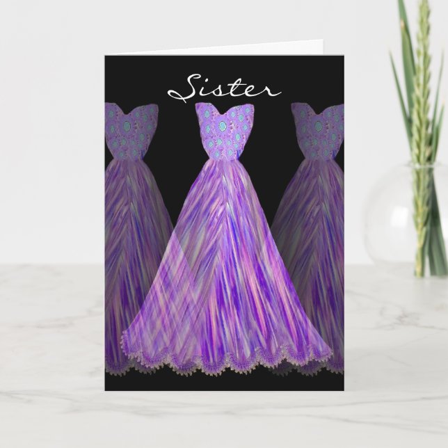 Invitación HERMANA - criada de las SOMBRAS del honor de (Anverso)