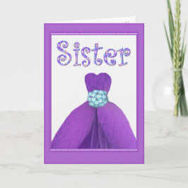 Invitación HERMANA - Empleada de honor PURPLE Flor Petal Vest