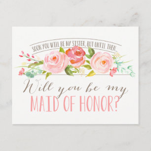 Invitación Hermana Futura   Mujer De Novias De Honor