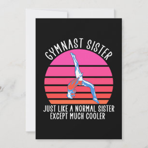 Invitación Hermana gimnasta