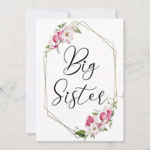 Invitación Hermana Mayor Adorable