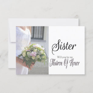 Invitación Hermana, por favor, ¿es mi atrón de honor?