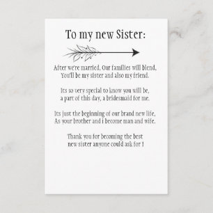 Invitación hermana por venir
