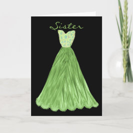 Invitación HERMANA Sé Mi Novia OLIVE Vestido VERDE
