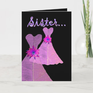 Invitación HERMANA SEA MI Matrón de honor - Personalizable