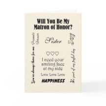 Hermana, ¿Serás mi dama de honor? Marfil