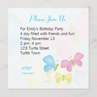 Invitación Hermanas de mariposa