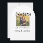 Invitación Hermanas mejores amigas AAF agregar foto nombre tí<br><div class="desc">Diseño</div>