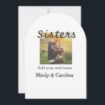Invitación Hermanas mejores amigas AAF agregar foto nombre tí<br><div class="desc">Diseño</div>