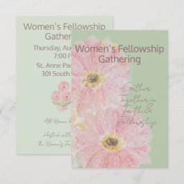 Invitación Hermandad de Mujeres | Margarita Gerber Rosa Liso
