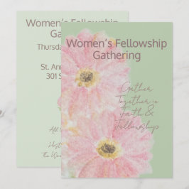 Invitación Hermandad de Mujeres | Margarita Gerber Rosa Liso
