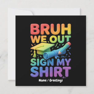 Invitación Hermano Estamos Firmando Mi Camiseta Divertida Últ