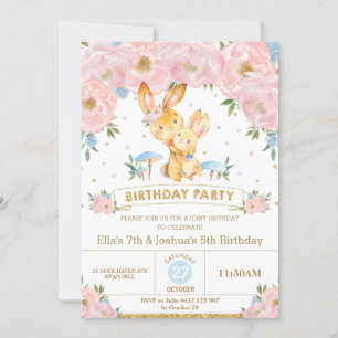 Invitación Hermano Hermano Hermano del Cumpleaños de la Conju