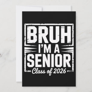 Invitación Hermano, soy un estudiante de último año, graduaci