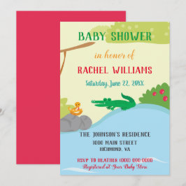 Invitación Hermosa Baby Shower Safari