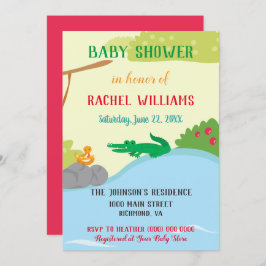 Invitación Hermosa Baby Shower Safari
