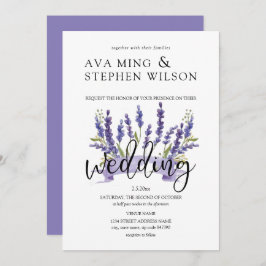 Invitación Hermosa Boda arbórea de Wisteria