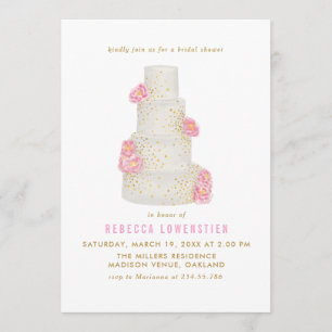 Invitación Hermosa Boda de color de agua dulce ducha de novia