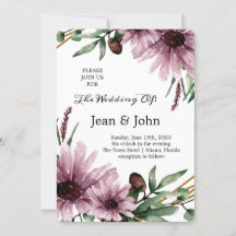 Hermosa Boda de Flores Violetas