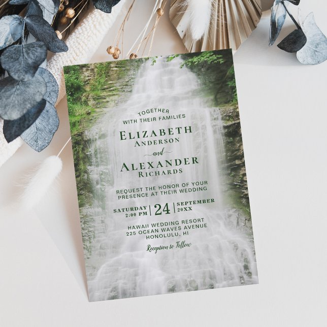 Invitación Hermosa Casada de Cascada (Subido por el creador)
