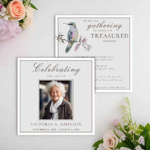 Invitación Hermosa Celebración de la Vida del Colibrí en Acua