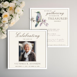 Invitación Hermosa Celebración de la Vida del Colibrí en Acua