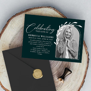 Invitación Hermosa celebración de la vida en el follaje artís