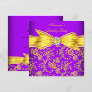 Invitación Hermosa Fiesta de Cumpleaños de Rosa Damaskio Amar