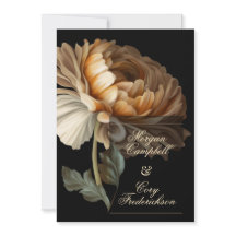 Hermosa Flor Pintada del Mundo Antiguo Romántico y