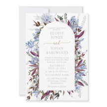 Hermosa flor silvestre morada azul