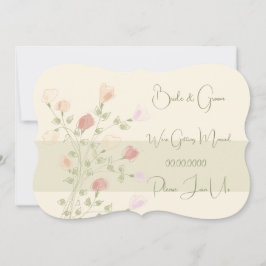 Invitación Hermosa Floral Con Verde