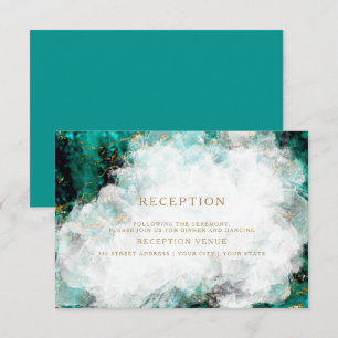 Invitación Hermosa geoda de turquesa y cristal