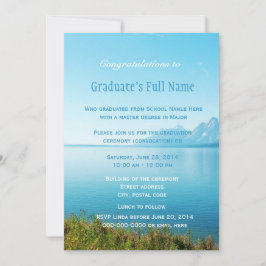 Invitación Hermosa graduación de fotografía paisajística