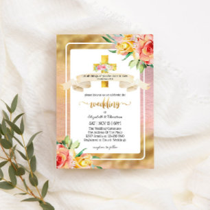 Invitación Hermosa iglesia cristiana de citas Boda