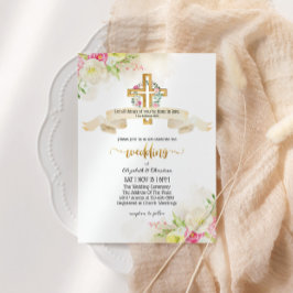 Invitación Hermosa iglesia cristiana de citas Boda