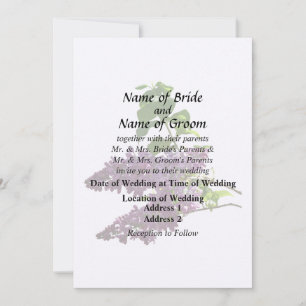 Invitación Hermosa Lilacs