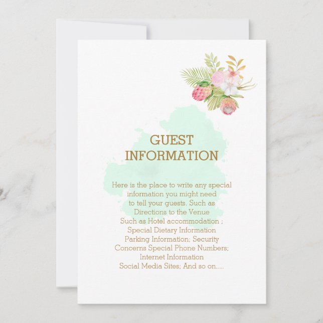 Invitación Hermosa Lime Green 💚 Elegante Boda Boho (Anverso)
