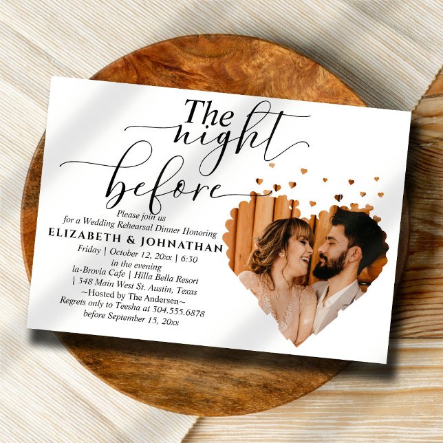 Invitación Hermosa Noche Antes De La Cena Del Ensayo (Subido por el creador)