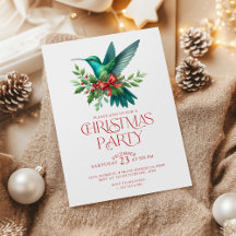 Invitación Hermosa para Fiesta de Navidad con Coli
