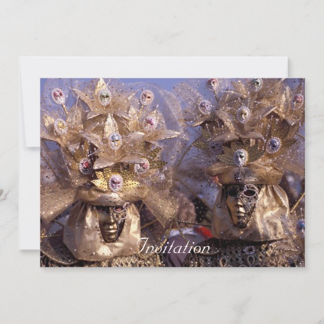 Invitación Hermosa pareja de amantes (Anverso)