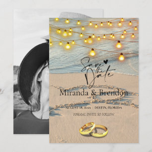 Invitación Hermosa playa de Florida, brillante y tu imagen yo