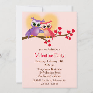 Invitación Hermosas cozas en un El día de San Valentín de suc