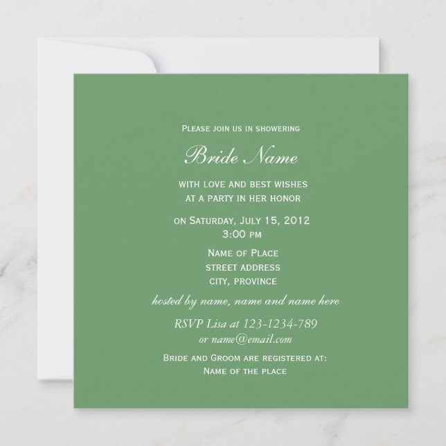 Invitación Hermosas flores de azalea rosadas para baby shower (Anverso)